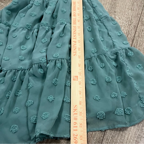 Emerald Sundae Green Sleeveless V-Neck Mini Sundress Size Small - Picture 5 of 11